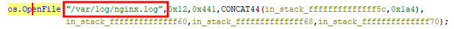 Log file creation