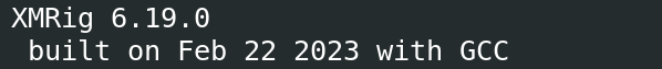 XMRig version