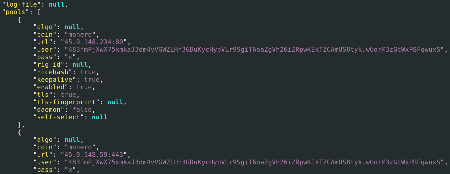 XMRig custom configuration