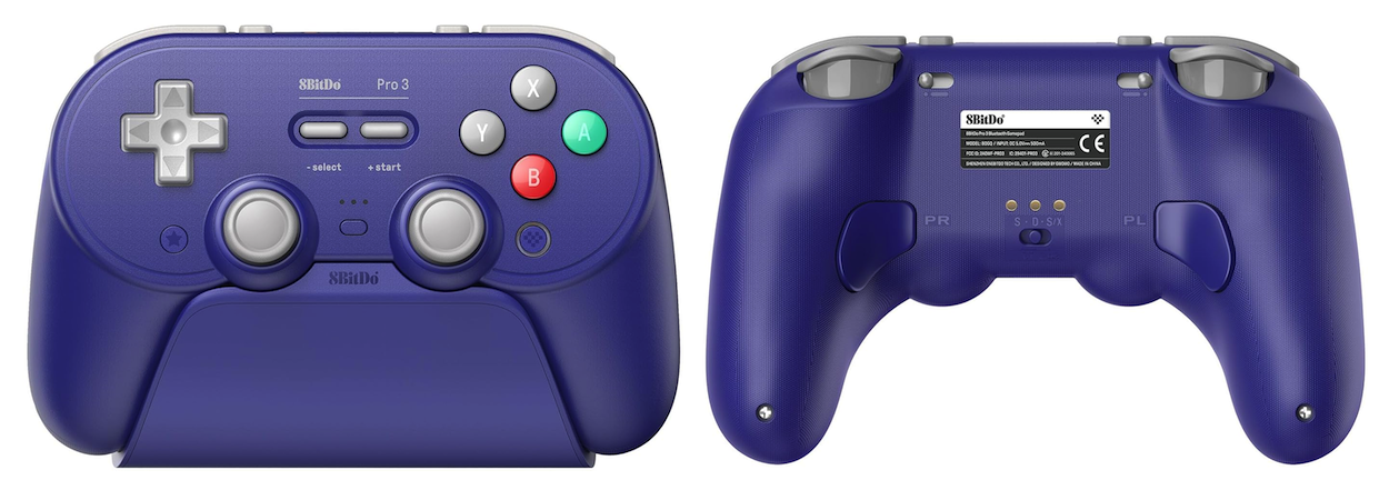 8BitDo Pro 3 Bluetooth Gamepad with GameCube-inspired color scheme