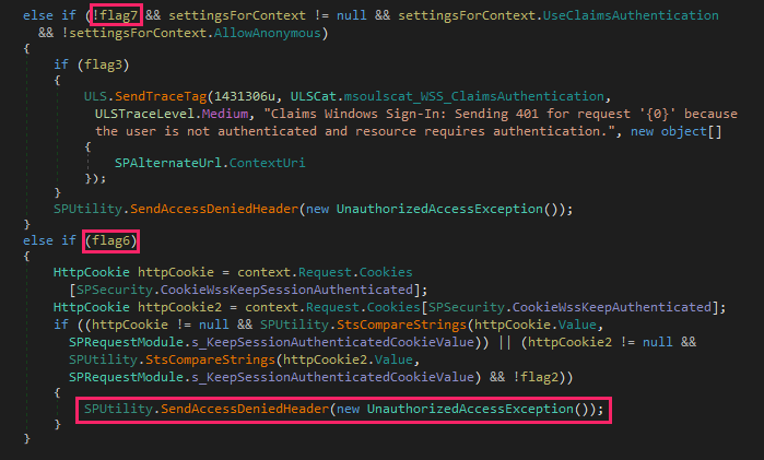 Unauthorized access checks bypassed by the exploit